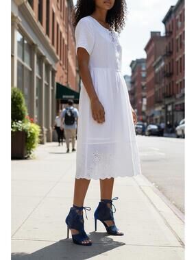 Blue High Heel Lace-Up Peep Toe Shoes